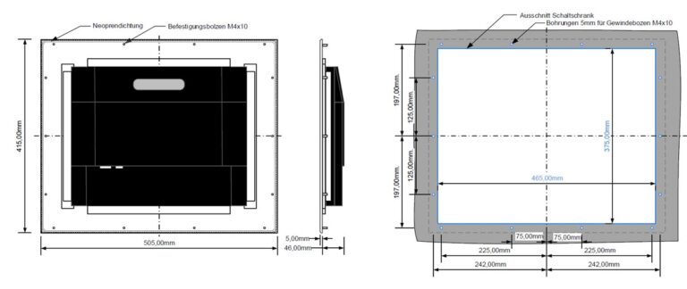 Outdoor Werbedisplay mit Touchscreen