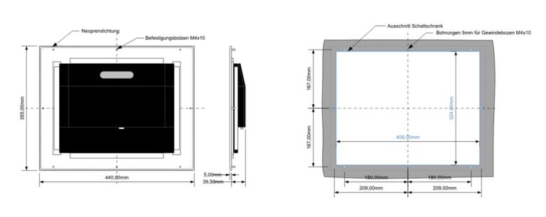 Outdoor Werbedisplay mit Touchscreen